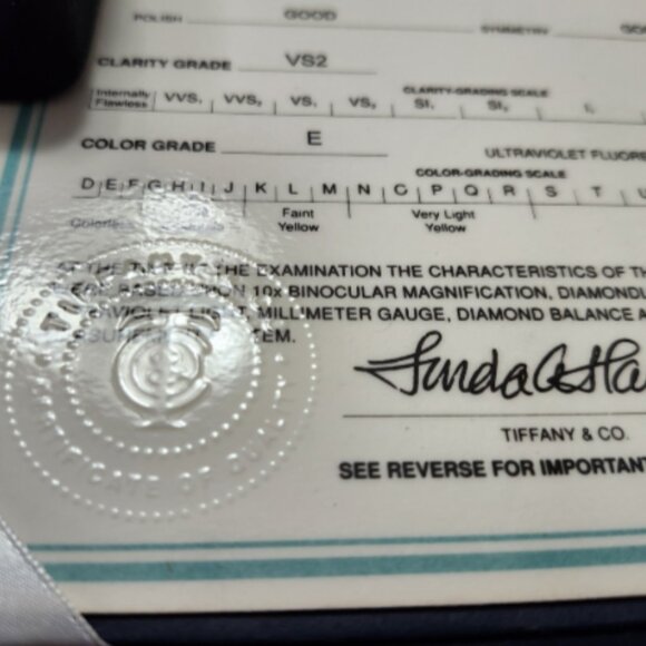 Tiffany & Co Certified Lucida Diamond Engage.Ring E-VS2 Square-Cut Platinum.30ct - Picture 3 of 8